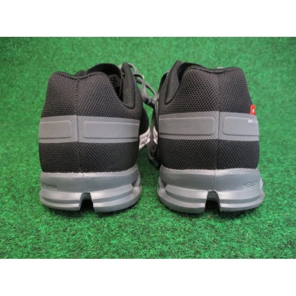 On Running Cloudflow Mens Size 9.5 Black Gray White Comfort Shoes Sneakers - Picture 5 of 13